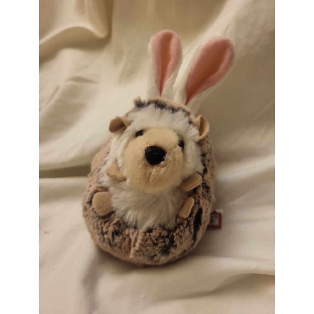 Douglas Spunky Hedgehog Plush Cuddle Toy Bunny Rabbit Ears Stuffed Animal Soft
